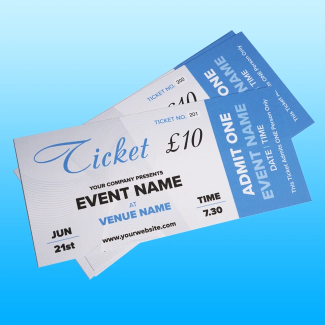 Tickets Printing Weybridge