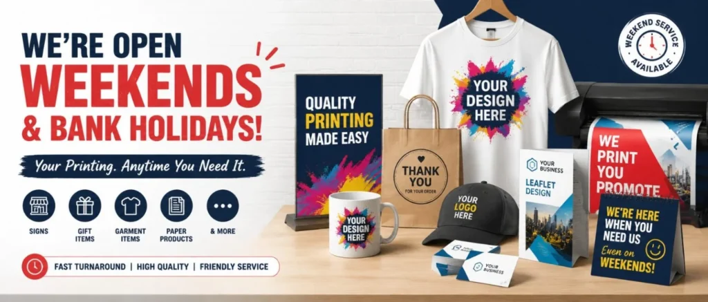 Weekend Printing Service Weybridge